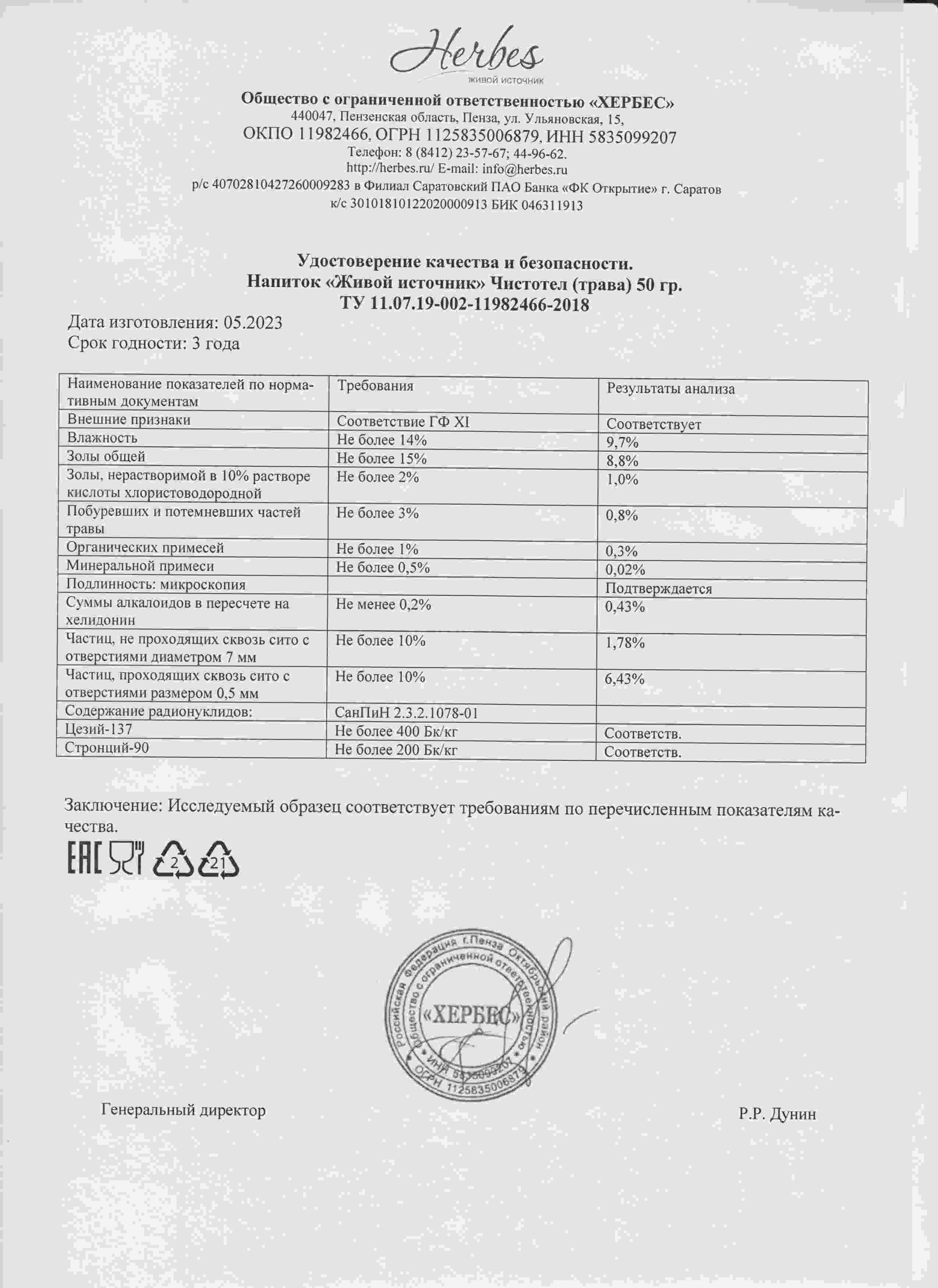 Паспорт №052023